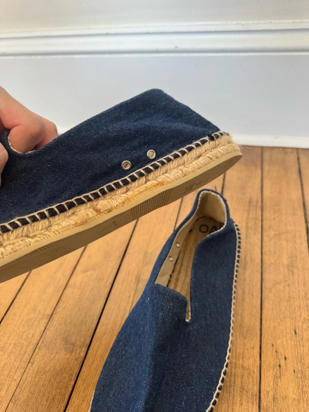 OAS Blue Denim Espadrilles 44 / Men’s 10 Women’s 11